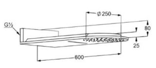 Верхний душ Kludi A-QA хром 6488005-00